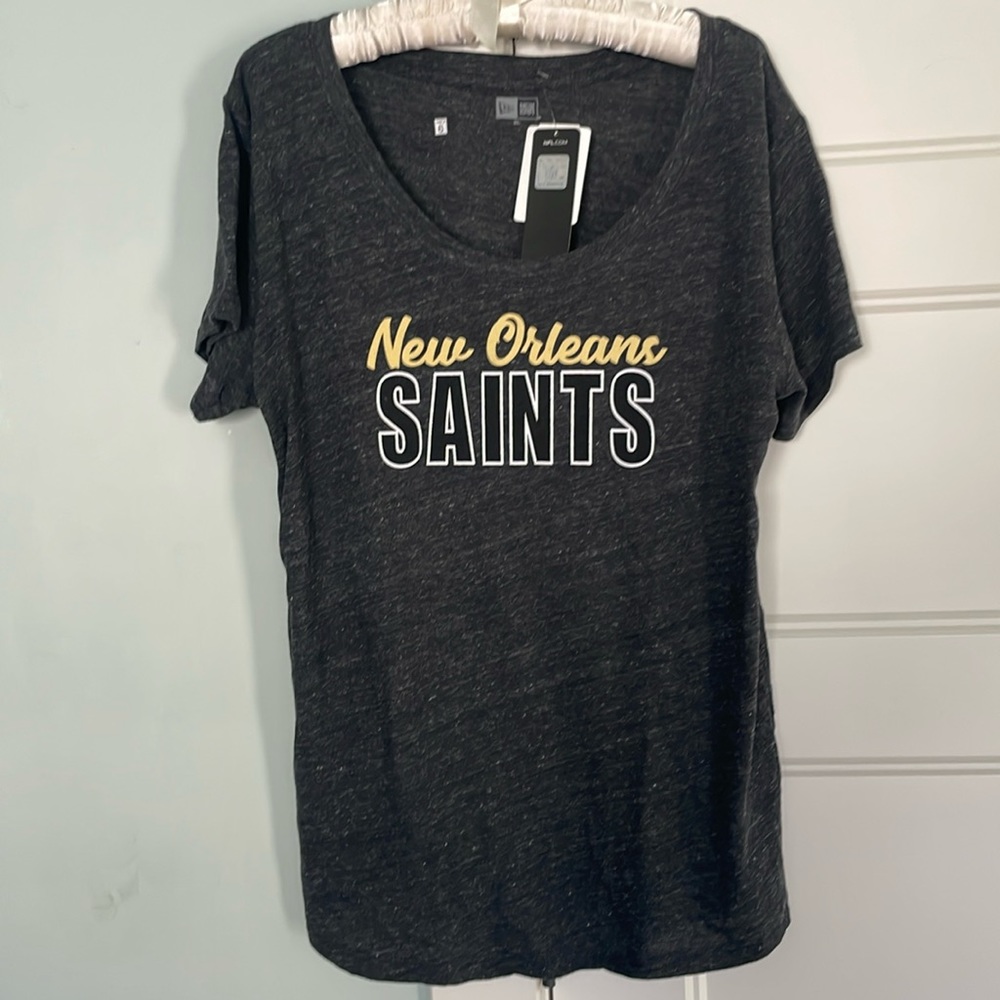 NWT New Orleans Saints Short Sleeve Athletic Top XL NFL Team Apparel New Era